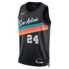 Dres San Antonio Spurs Devin Vassell Nike 2025-26 City Edition Crno Swingman